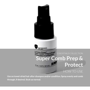 New High Performance Hair Care Super Comb Prep & Protect Leave In Spray Number 4